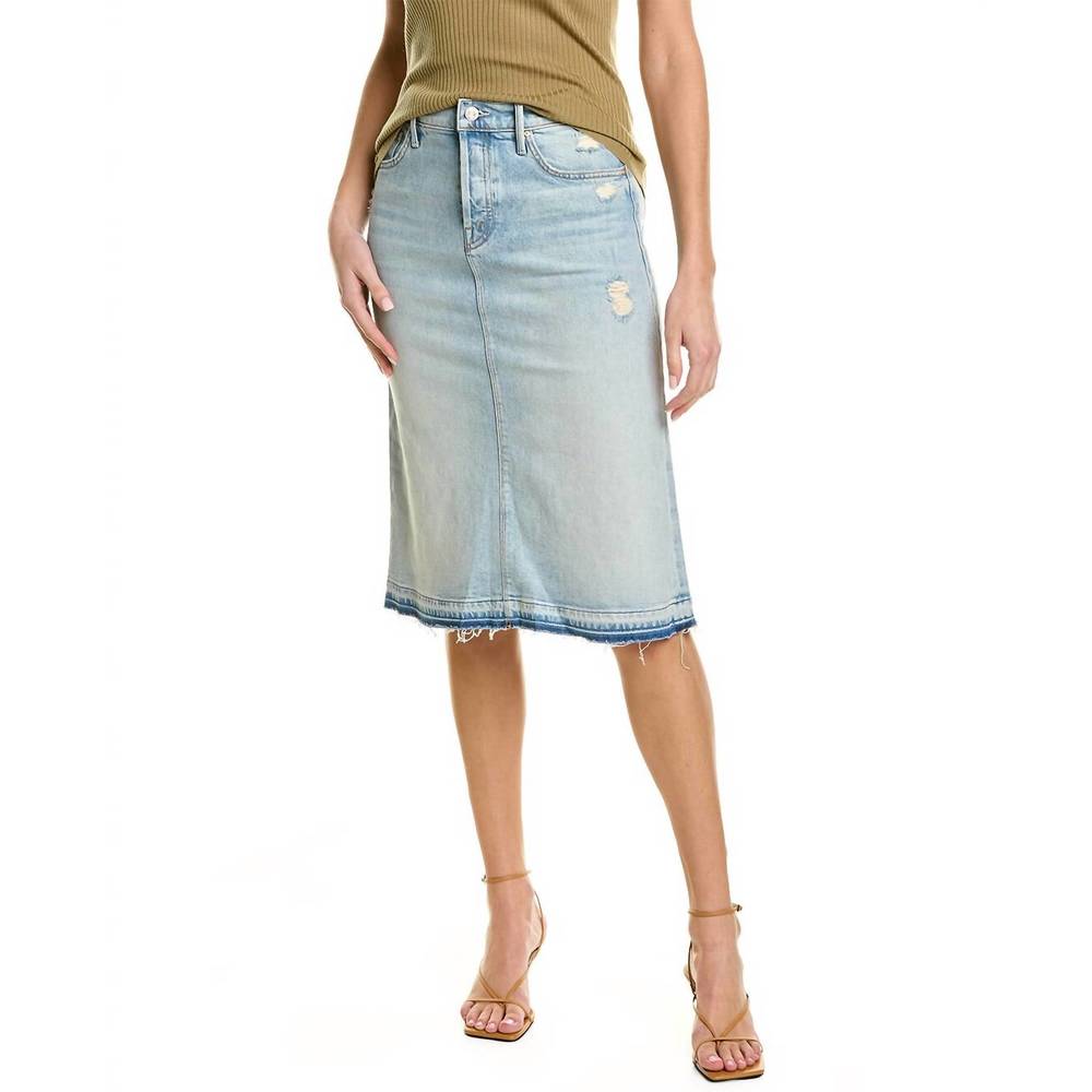NEW MOTHER vagabond midi undone hem skirt in vacation temptation - Picture 2 of 2